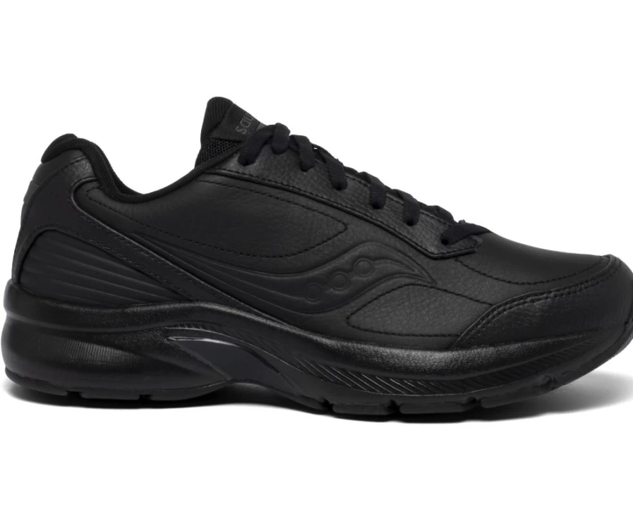 Saucony Women's Omni Walker 3 Black Walking Shoes for Women - Comfortable Supportive Sneakers