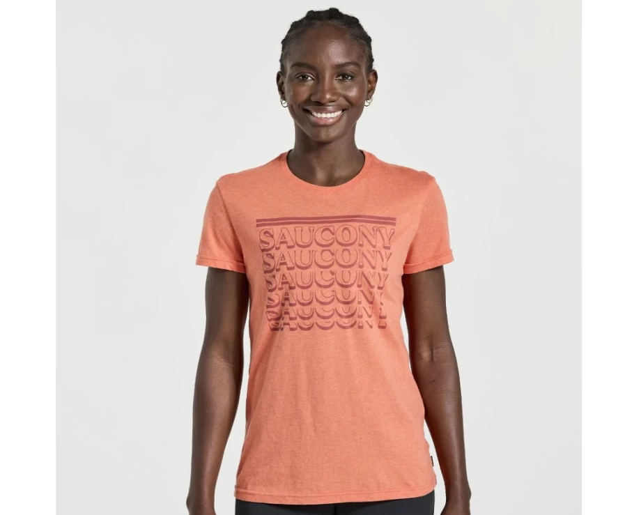 Saucony Women's Ember Heather Rested T-Shirt - Comfortable Casual Fit
