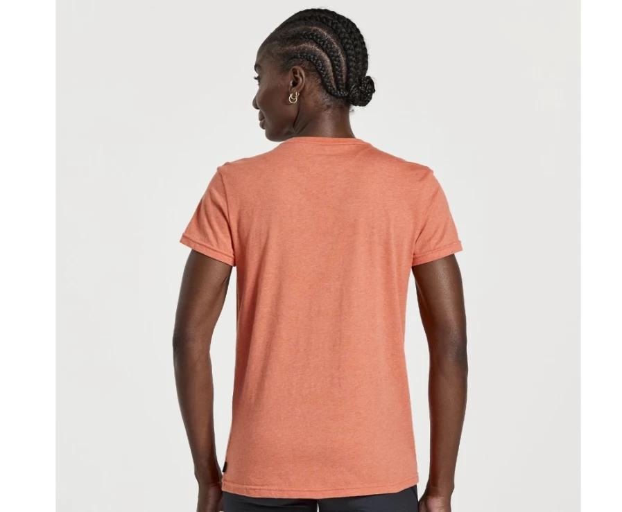 Saucony Women's Ember Heather Rested T-Shirt - Comfortable Casual Fit
