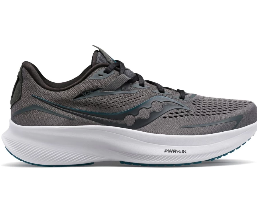 Saucony Men's Ride 15 Running Shoes - Charcoal