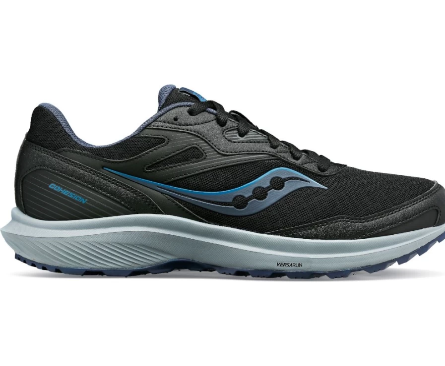 Saucony Men's Cohesion TR16 Wide Running Shoes in Black