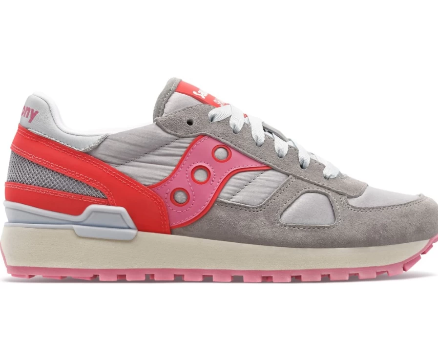 Saucony Women's Shadow Original Running Shoes - Soft, Shiny Grey Sneakers for Women