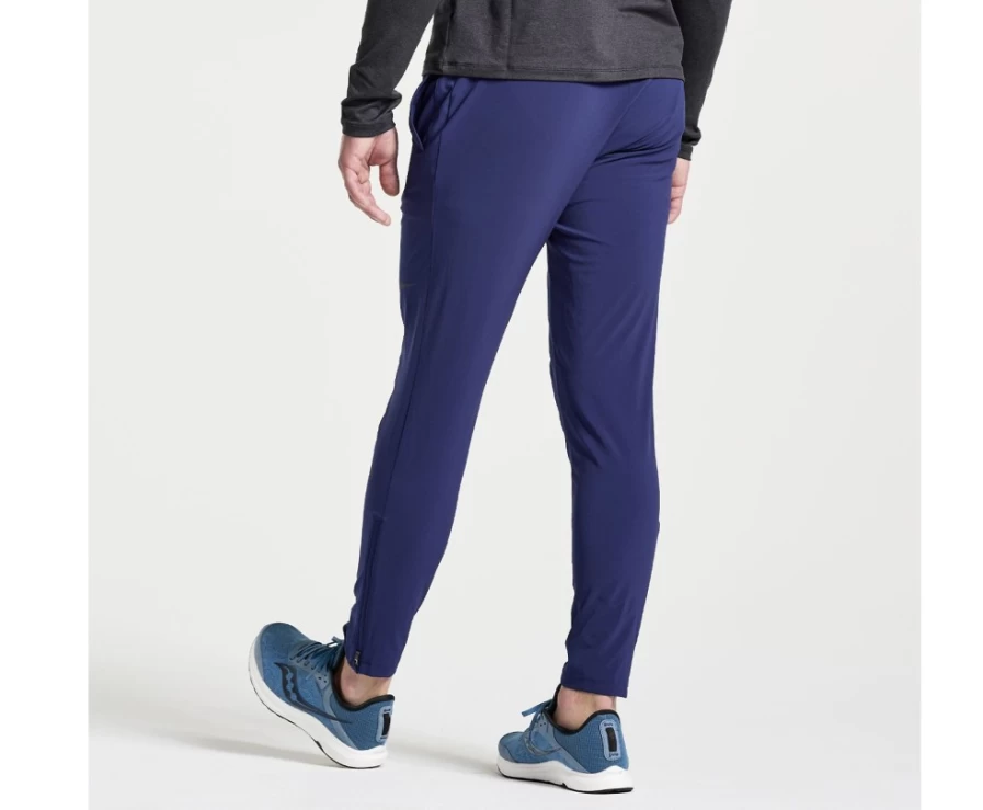 Saucony Men's Boston Woven Pant in Sodalite - Lightweight Performance Running Pants