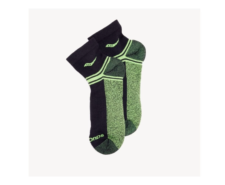 Saucony Inferno Quarter 3-Pack Unisex Socks - Bright Future Color