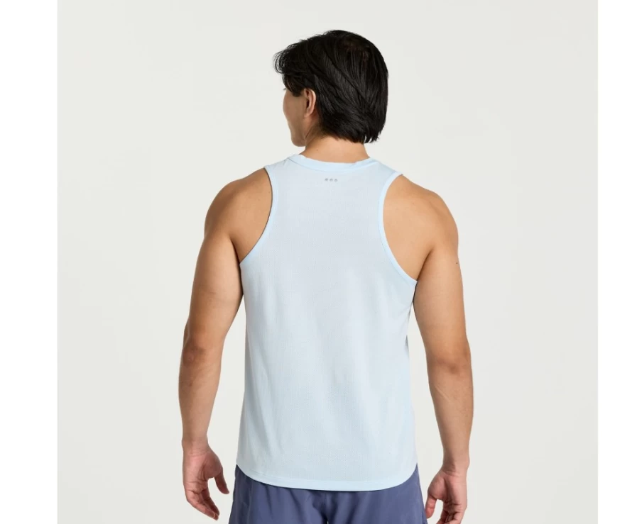 Saucony Men's Vapor Performance Singlet - Lightweight Running Top for Training & Racing