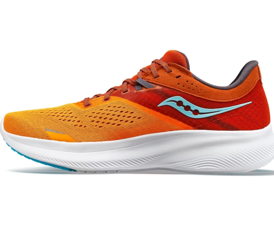 Saucony Men's Ride 16 Running Shoes in Marigold - Lightweight Cushioned Sneakers for Men