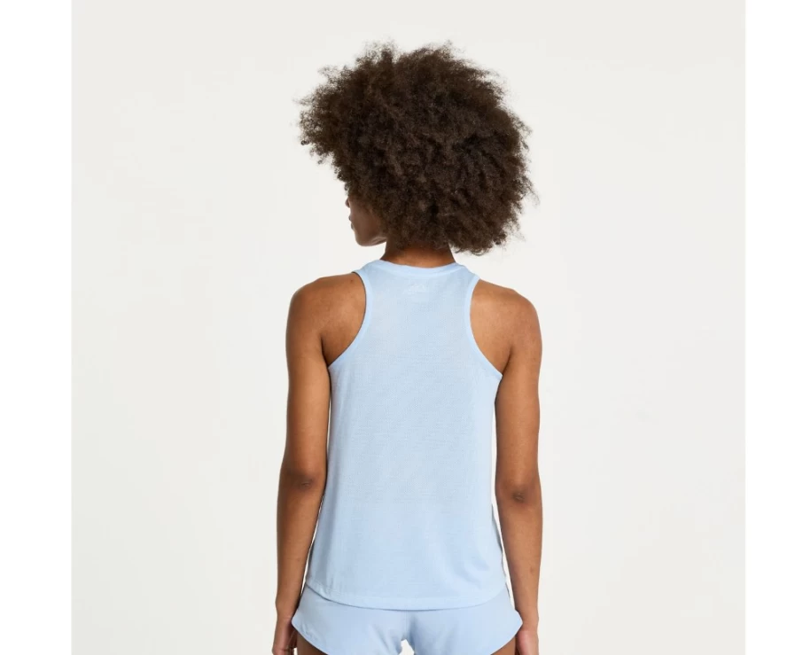 Saucony Women's Ether Heather Running Singlet with Stopwatch Feature