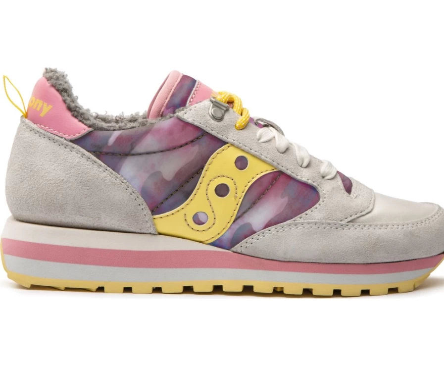 Saucony Women's White Jazz Triple Retro Mountain Sneakers