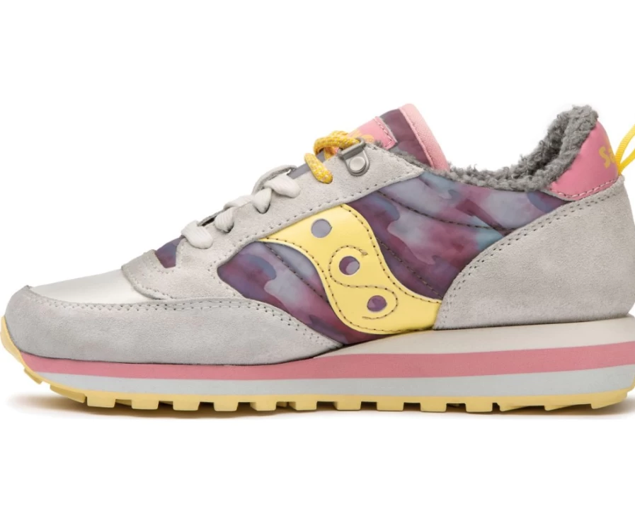 Saucony Women's White Jazz Triple Retro Mountain Sneakers
