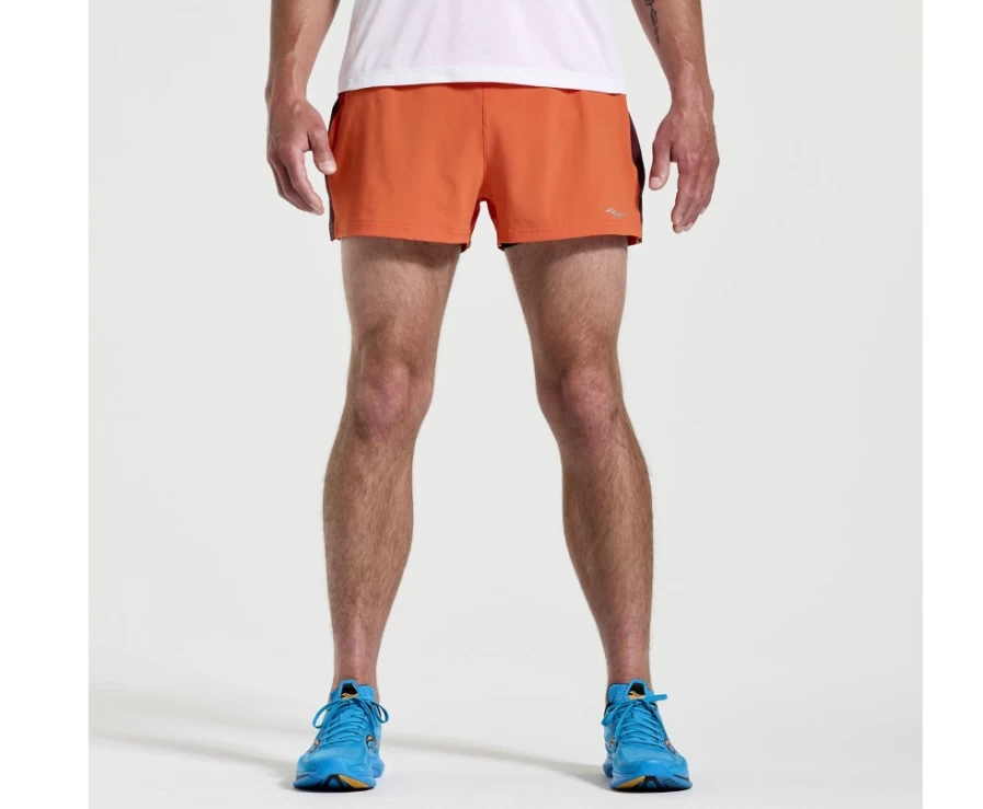 Saucony Men's Outpace 3" Short - Ember Color Running Shorts for Men