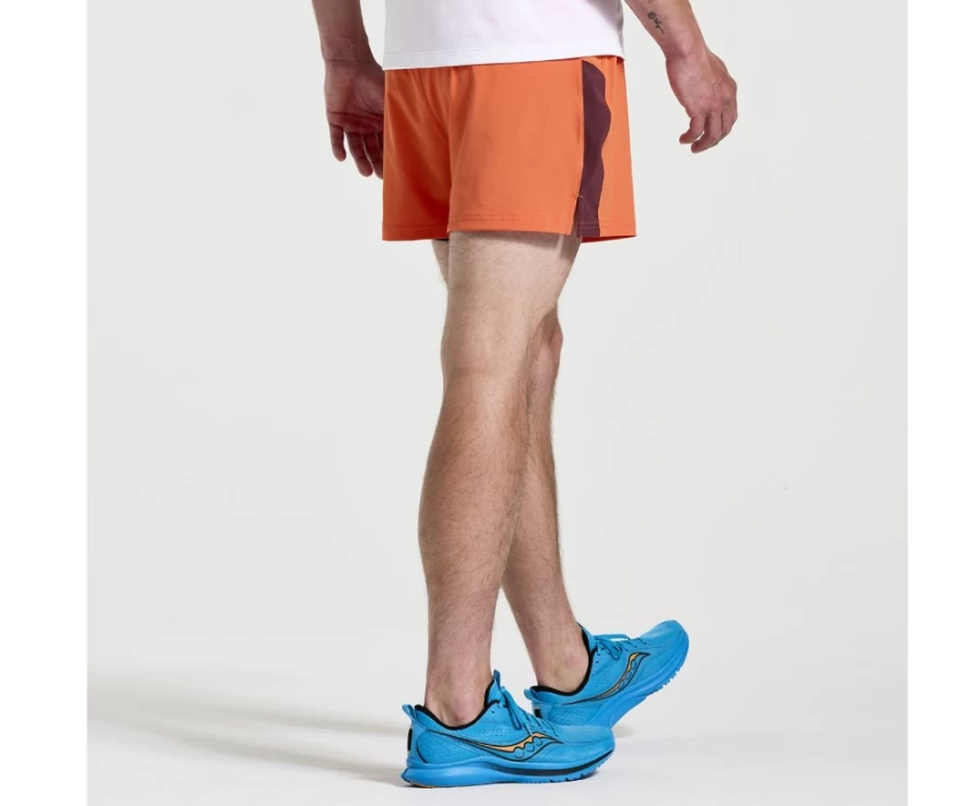 Saucony Men's Outpace 3" Short - Ember Color Running Shorts for Men