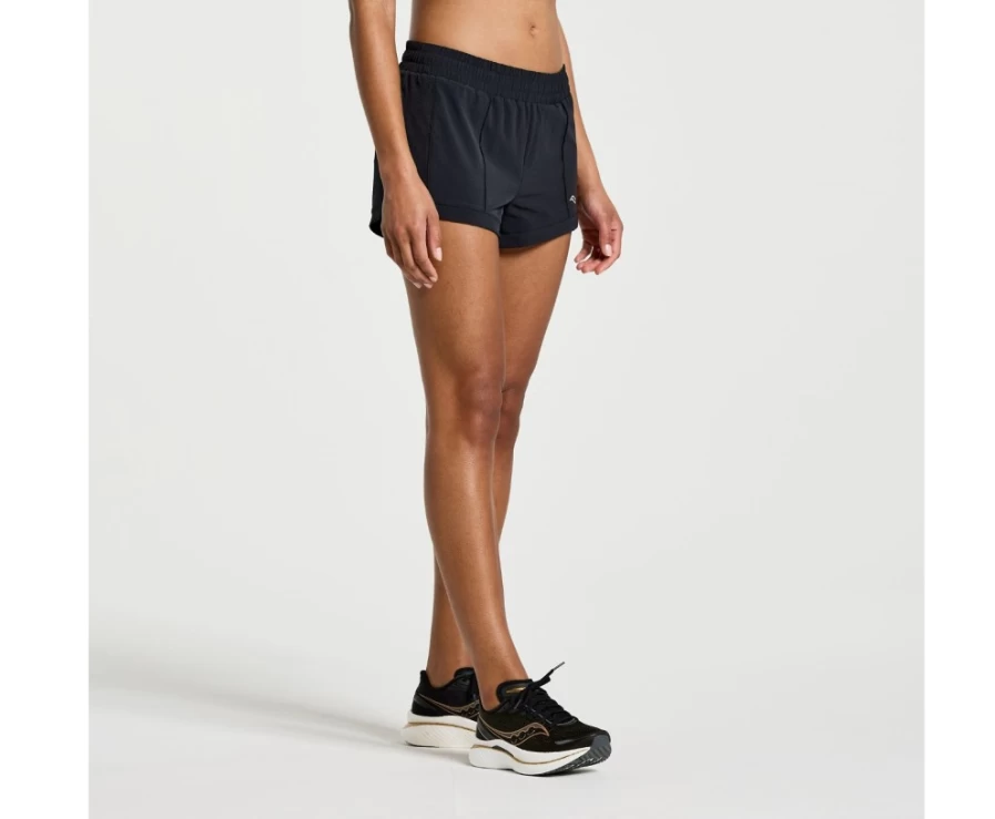 Saucony Women's Outpace 3" Running Shorts in Black