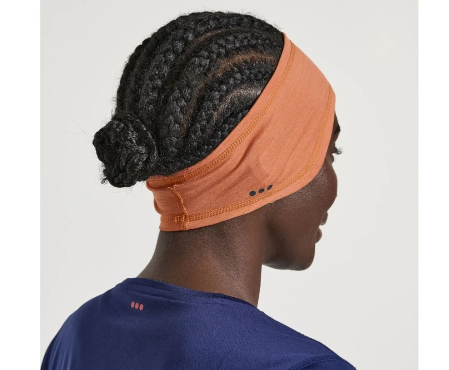 Saucony Women's Solstice Headband in Ember Heather – Comfortable & Styletic Running Accessory