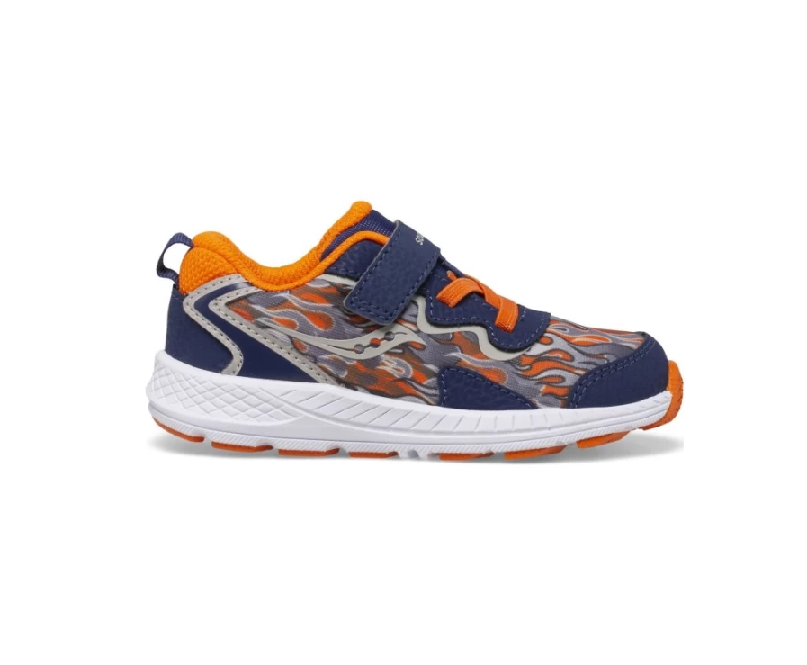 Saucony Kids' Flash A/C Jr Sneaker in Navy for Little Boys & Girls