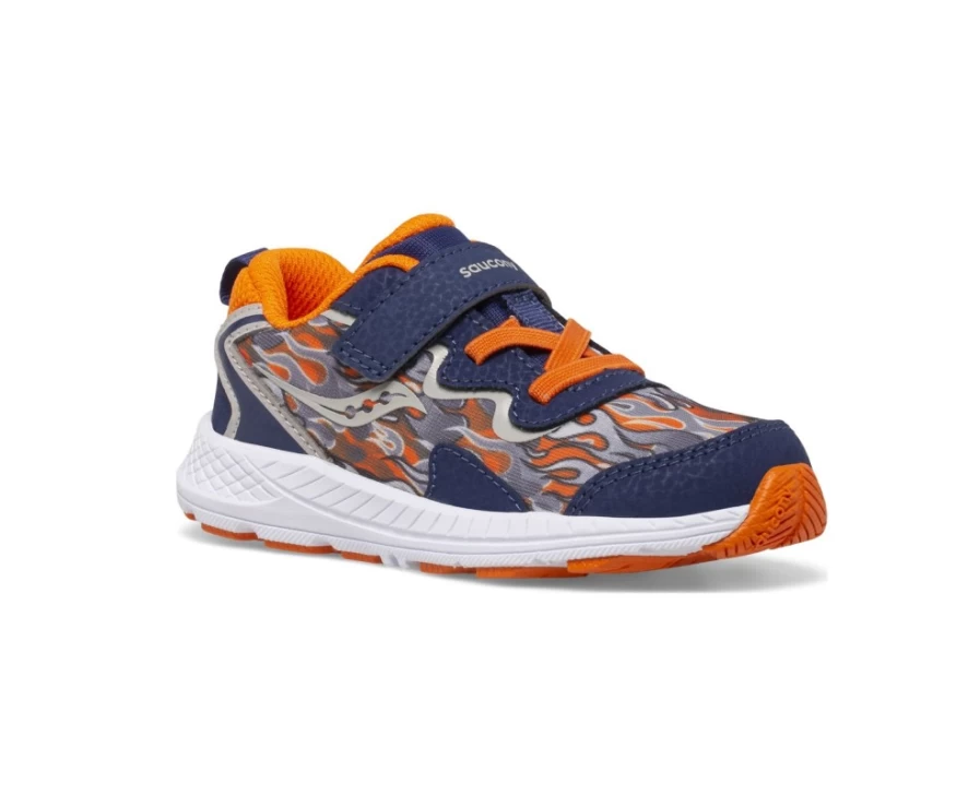 Saucony Kids' Flash A/C Jr Sneaker in Navy for Little Boys & Girls