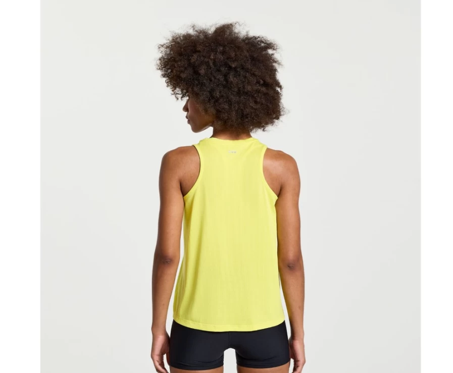 Saucony Women's Citron Performance Stopwatch Singlet Running Top