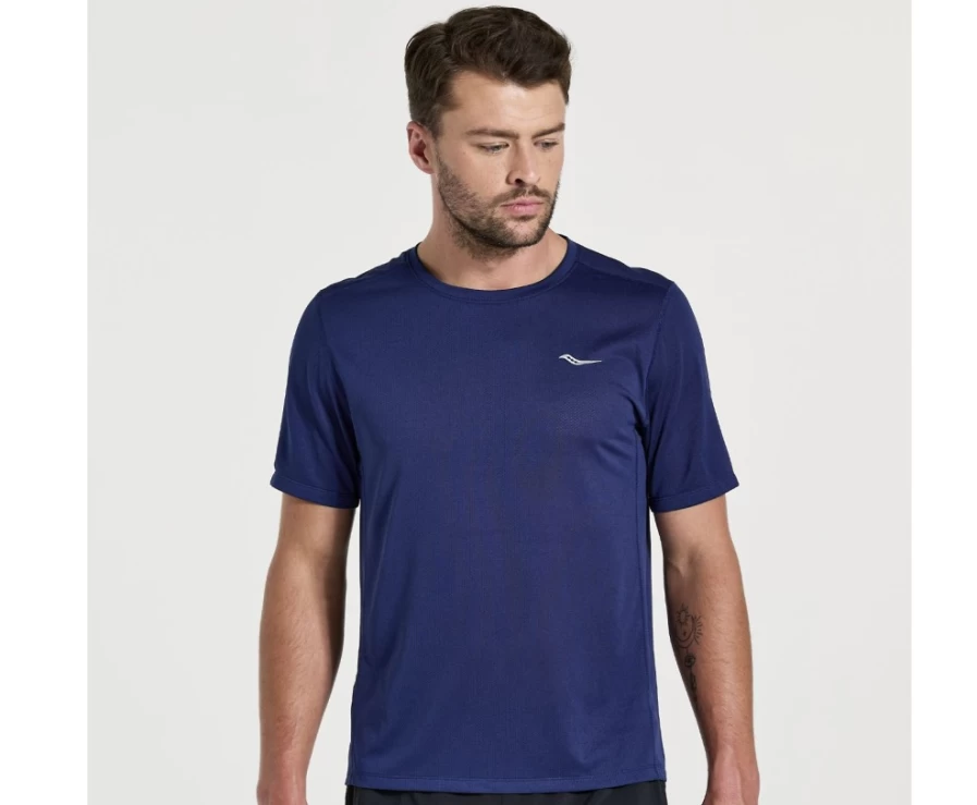 Saucony Men's Sodalite Performance Short Sleeve Stopwatch Shirt