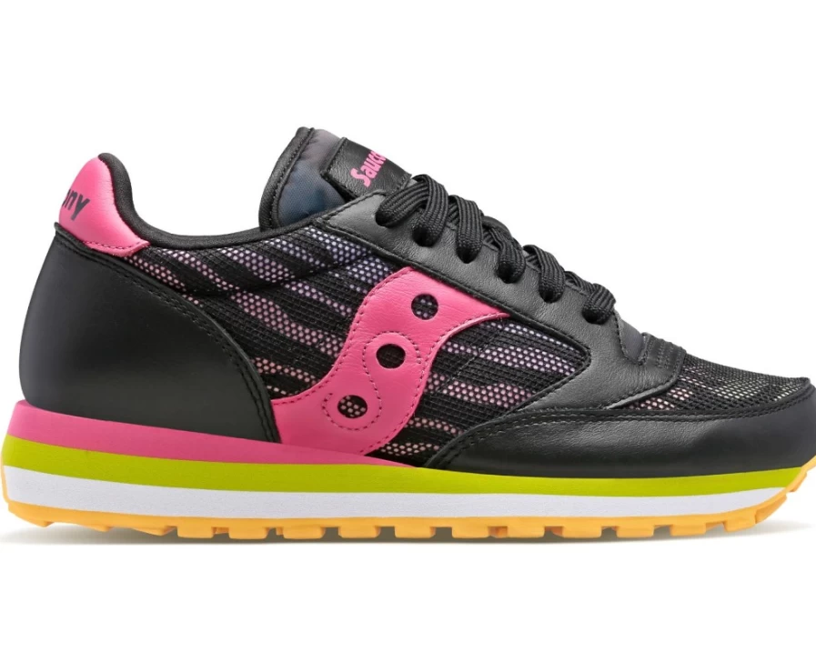 Saucony Women's Jazz Triple Zebra Sneakers in Black - Classic Jazz Style for Women
