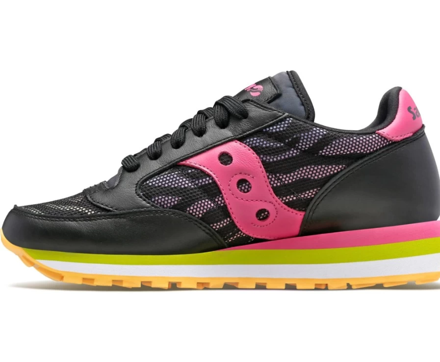 Saucony Women's Jazz Triple Zebra Sneakers in Black - Classic Jazz Style for Women