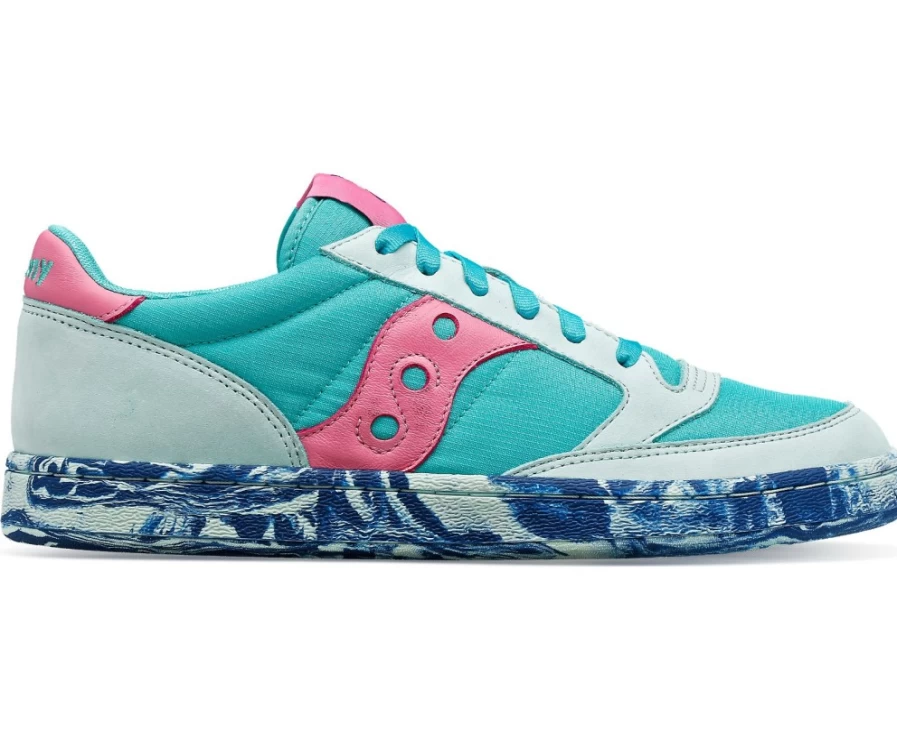 Saucony Jazz Court Unisex Sneakers in Aqua | An-Nour Collection | Lightweight Comfort