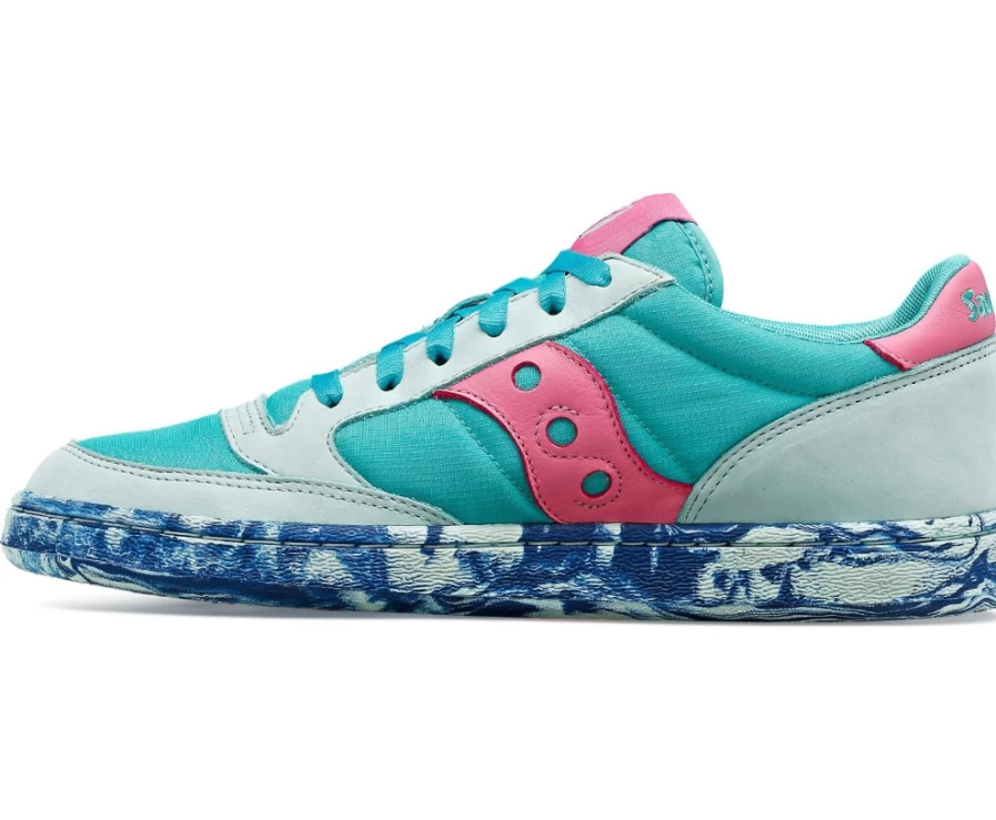 Saucony Jazz Court Unisex Sneakers in Aqua | An-Nour Collection | Lightweight Comfort