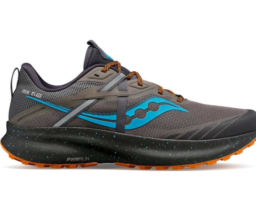 Saucony Men's Ride 15 Running Shoes - Pewter Color for Comfort & Performance