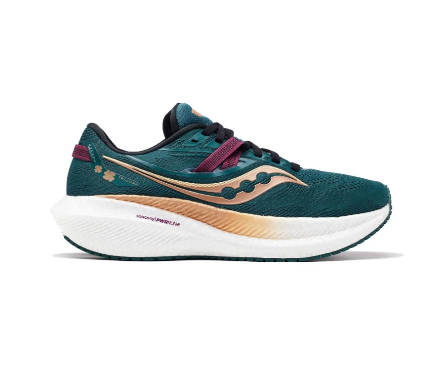 Saucony Men's Triumph 20 Shamrock Running Shoes in Faerie Green