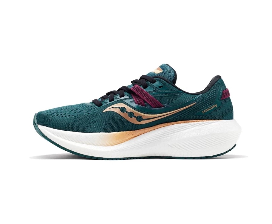Saucony Men's Triumph 20 Shamrock Running Shoes in Faerie Green