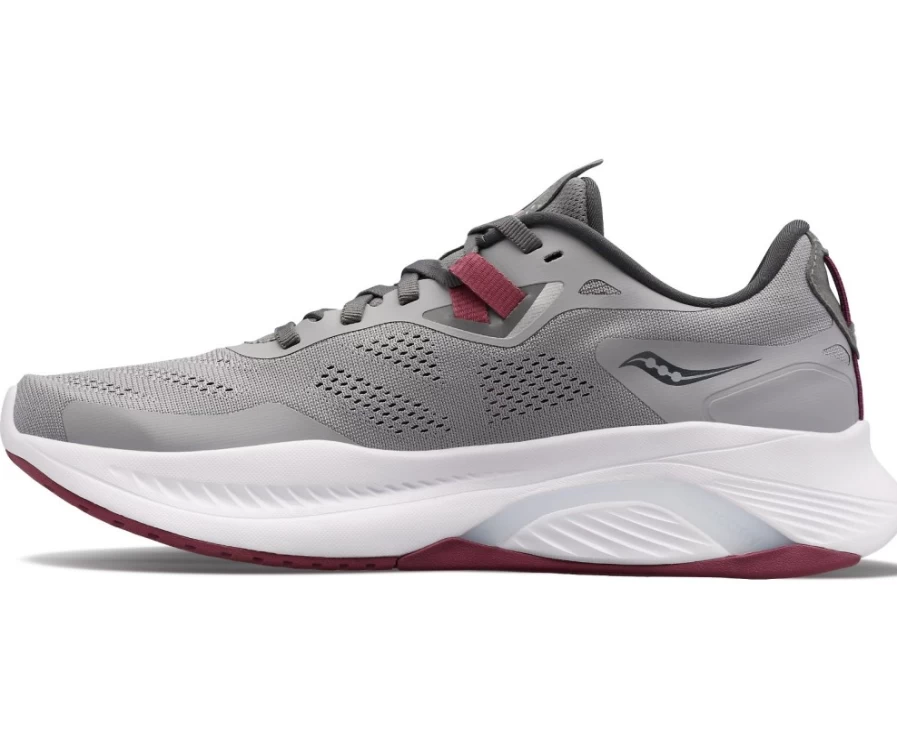 Saucony Women's Guide 15 Wide Running Shoes in Alloy - Comfort & Support for Women