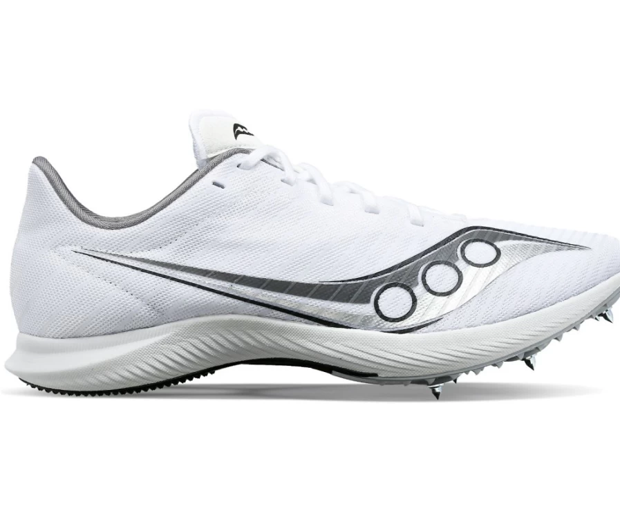 Saucony Men's Velocity MP Running Shoes in White - Lightweight & Responsive