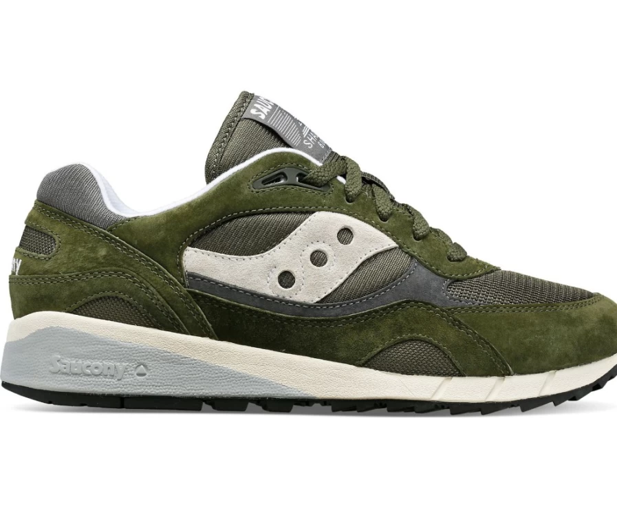 Saucony Shadow 6000 Men's Running Shoes in Green - Lightweight & Cushioned for Comfort