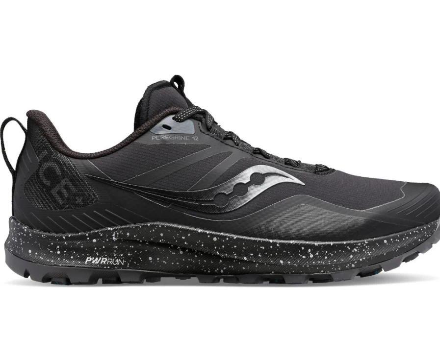Saucony Men's Peregrine Ice+ 3 Trail Running Shoes - Black