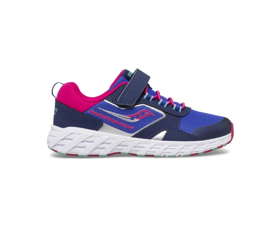 Saucony Kids' Blue Wind Shield 2.0 AC Sneakers for Big Kids