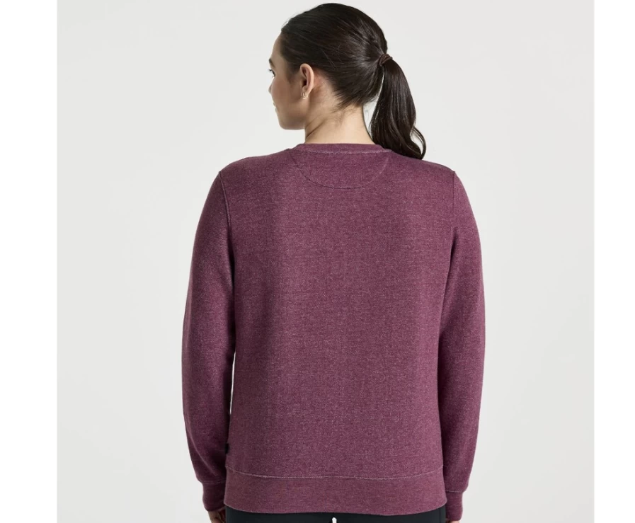 Saucony Women's Stone Heather Rested Crewneck Sweatshirt