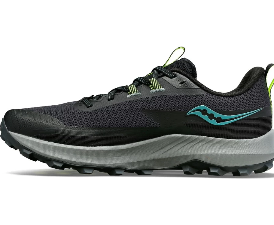 Saucony Men's Peregrine 13 Wide Trail Running Shoes in Wood