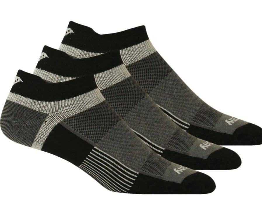 Saucony Inferno Lightweight 3-Pack Unisex Socks - Black