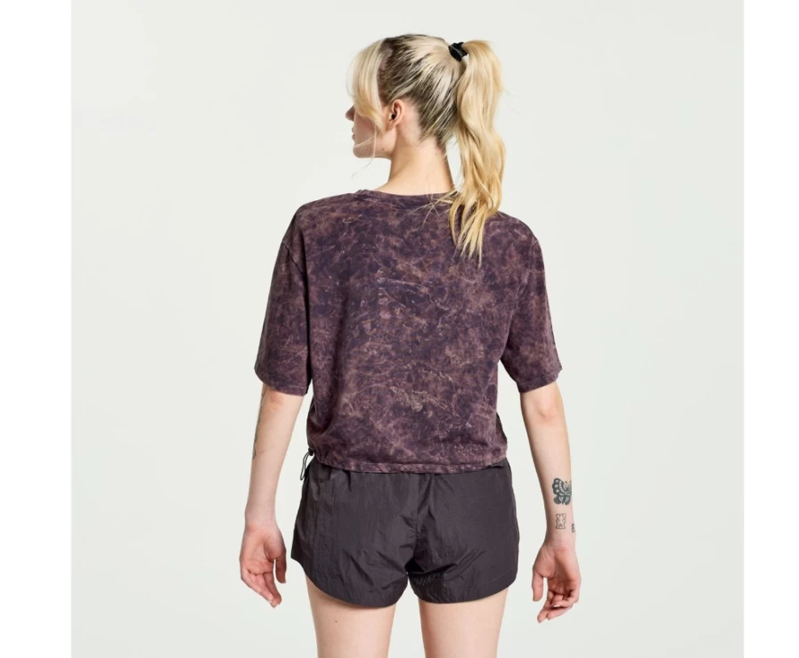 Saucony Women's Basalt Unwind Crop Short Sleeve Top
