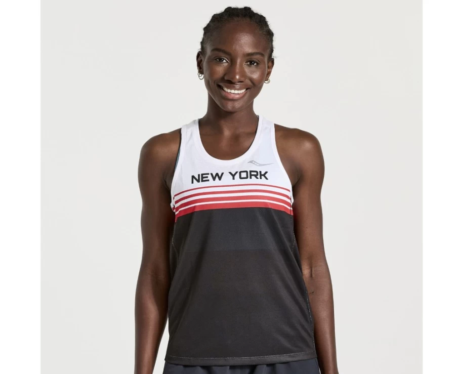 Saucony Women's NYC Stopwatch Singlet - New York 2022 Edition Running Tank Top