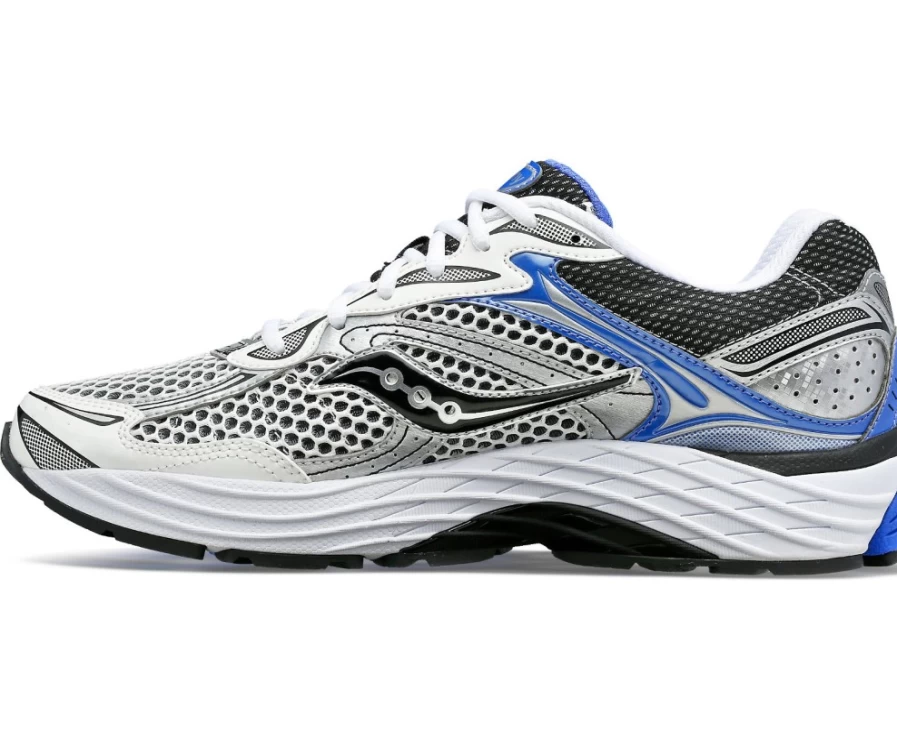 Saucony Men's Omni ProGrid 9 Running Shoes in White - OG Style