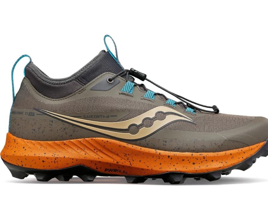 Saucony Men's Peregrine 13 Trail Running Shoes in Umber - Lightweight & Durable for Outdoor Adventures