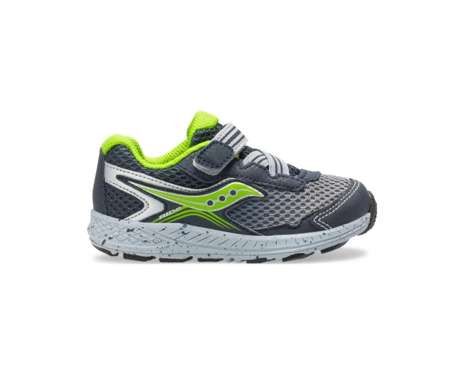 Saucony Kids' Ride 10 Jr Sneaker in Navy - Lightweight Running Shoes for Little Boys & Girls