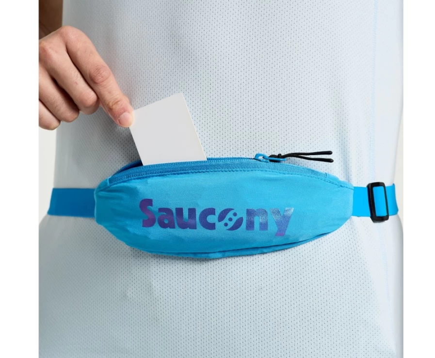 Saucony Women's Azure Outpace Run Belt - Lightweight Secure Running Waist Pack