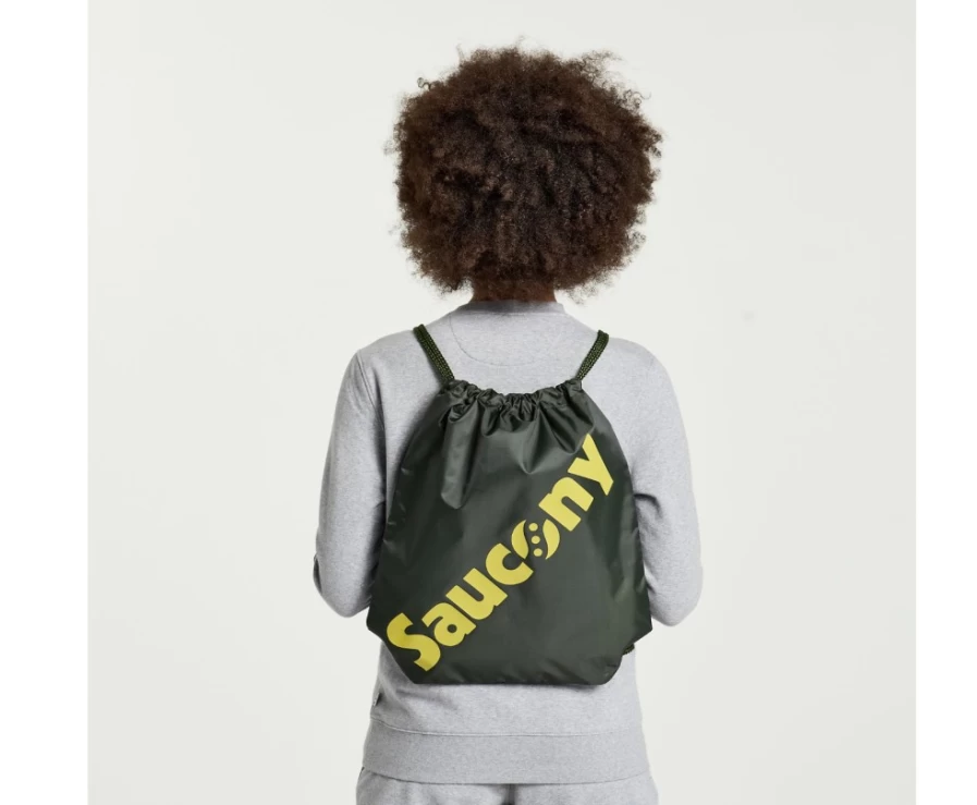 Saucony Unisex Climbing Ivy String Bag - Lightweight Mesh Sports & Gym Sack