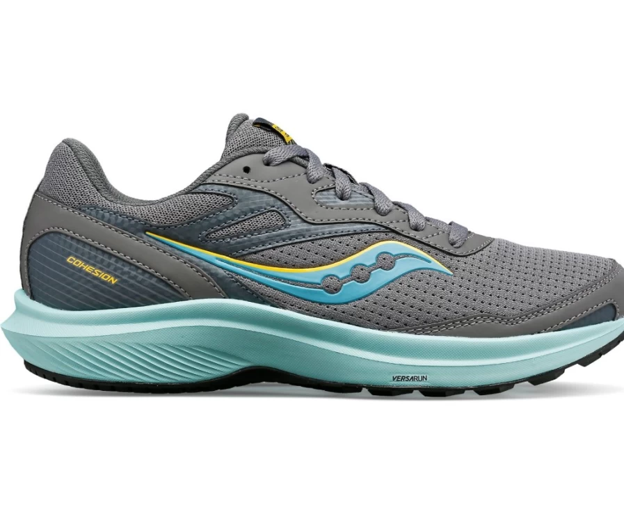 Saucony Women's Cohesion 16 Running Shoes in Gravel - Lightweight & Supportive