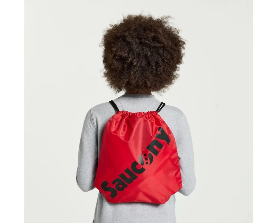 Saucony Unisex Poppy String Bag - Lightweight Mesh Drawstring Backpack for Sports & Gym