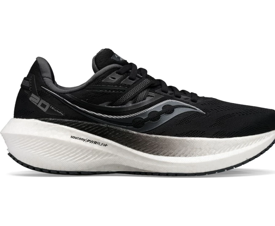 Saucony Women's Triumph 20 Wide Running Shoes in Black