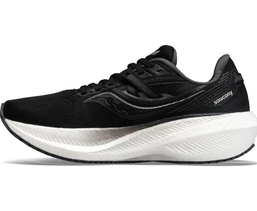 Saucony Women's Triumph 20 Wide Running Shoes in Black