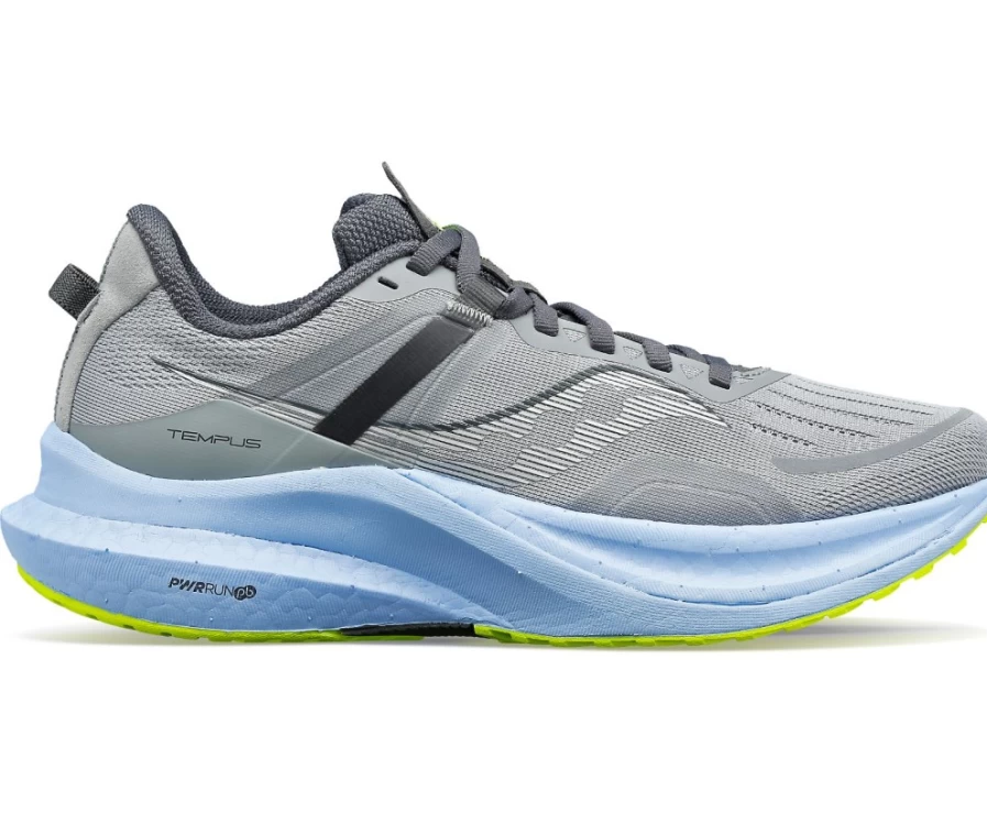 Saucony Women's Tempus Wide Running Shoes in Fossil Color