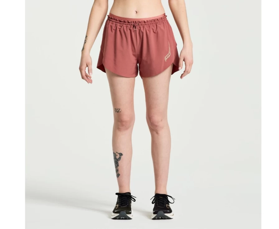 Saucony Women's Pinnacle 2.5" Running Shorts in Apple Butter - Lightweight & Comfortable