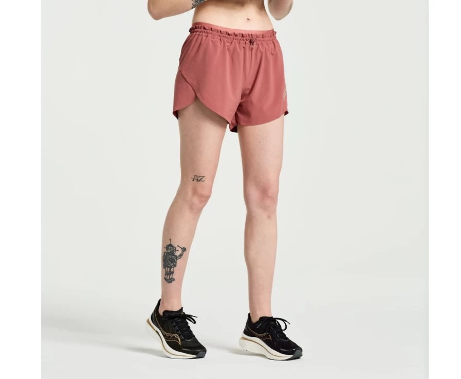 Saucony Women's Pinnacle 2.5" Running Shorts in Apple Butter - Lightweight & Comfortable